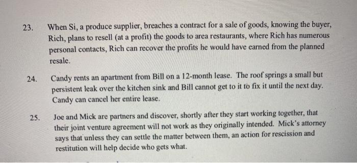 Chapter 11 - Contract Performance, Breach, and