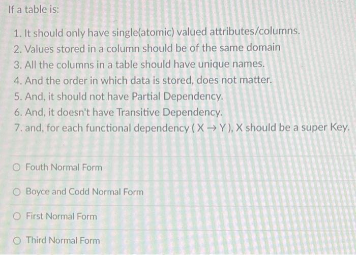 please solve all correctly If a table has the