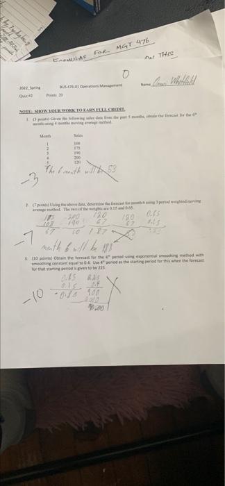 Lys 2 TH2C EA For MGT 476 0 2002 NO SHOW OR