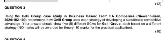 Using the Gelli Group case study in Business
