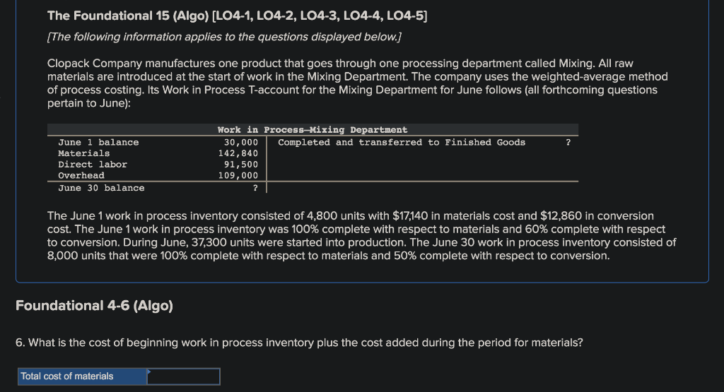 The Foundational 15 (Algo) (LO4-1, LO4-2, LO4-3,