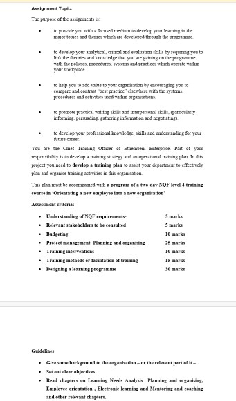 please assist with the project Assignment Topic: