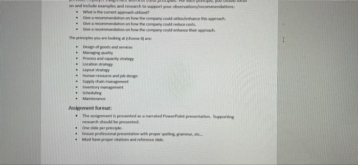 10 strategic operation management principles.