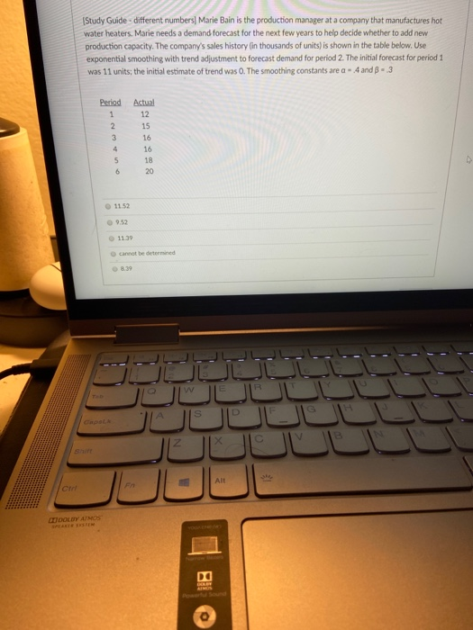 (Study Guide - different numbers] Marie Bain is