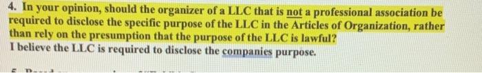 simplify answer please 4. In your opinion, should