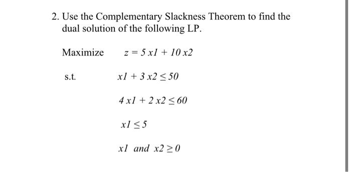this is operations research 2. Use the