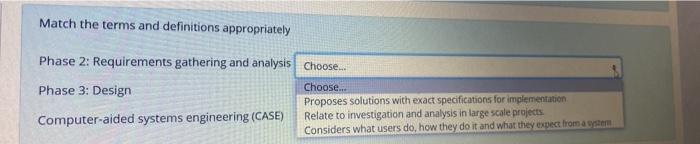 Match the terms and definitions appropriately