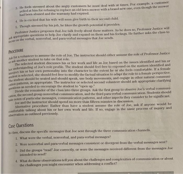 This is a Conflict Resolution class. Please make