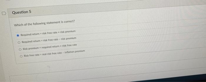 Question 1 Restaurant A's average return is 15%