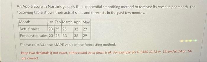 An Apple Store in Northridge uses the exponential