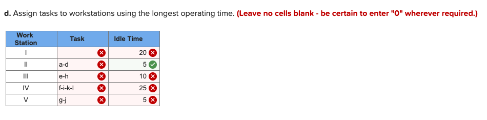 Problem 8-9 (Static) An assembly line is to be