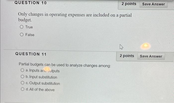 Only changes in operating expenses are included