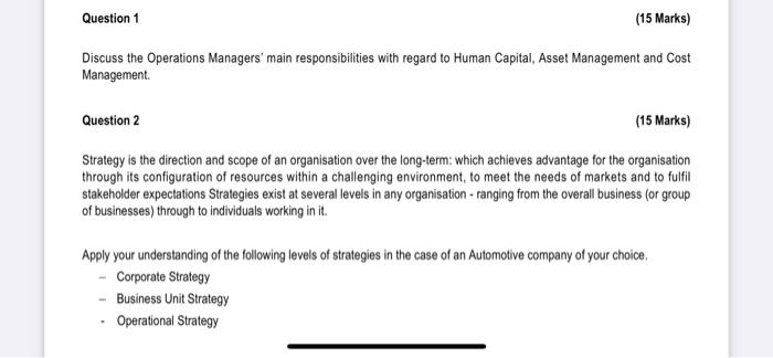 Global competition has caused fundamental changes