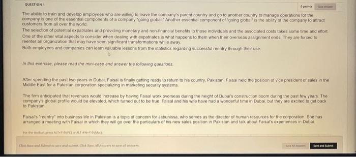 QUESTION 1 The ability to train and develop