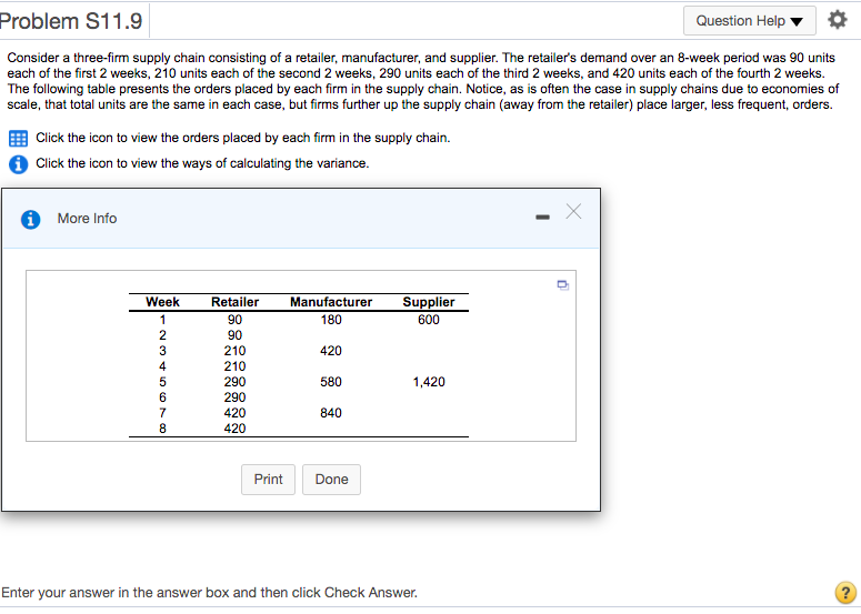 Problem S11.9 Question Help Consider a three-firm