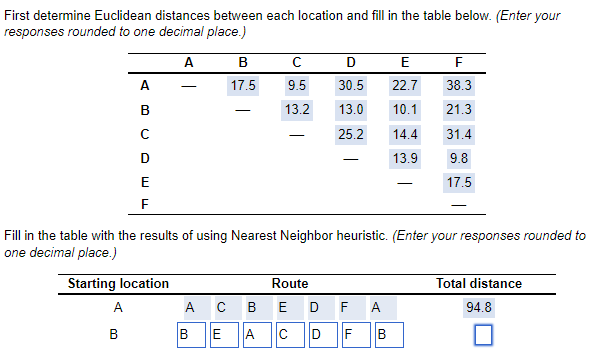 First Part and starting location A is correct.
