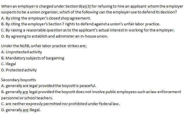When an employer is charged under Section 8(a)(3)