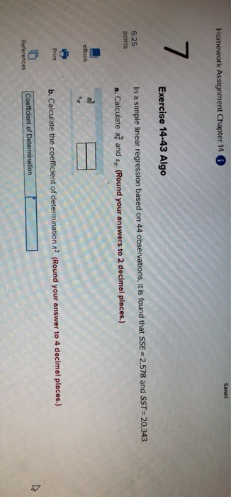 Saved Homework Assignment Chapter 14 0 Exercise