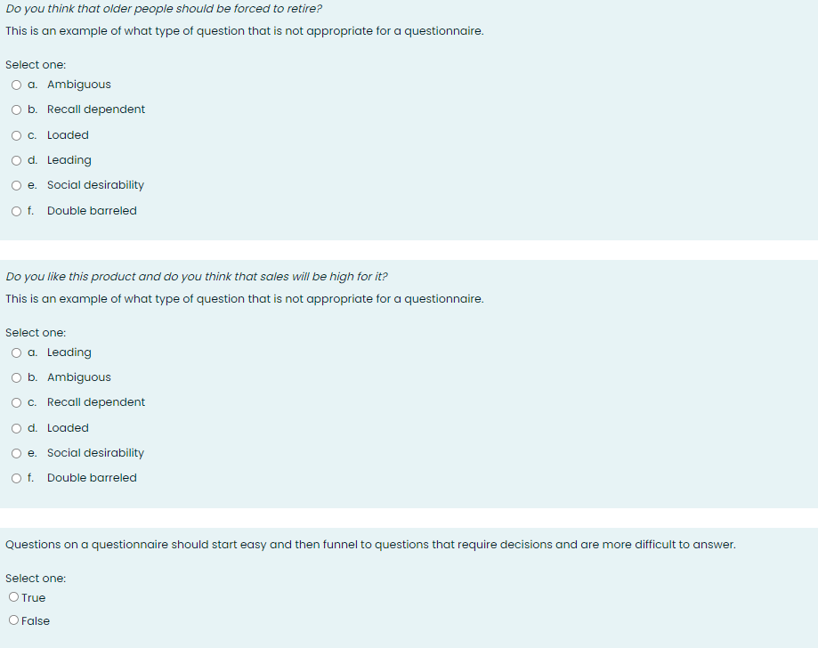 Do you think that older people should be forced