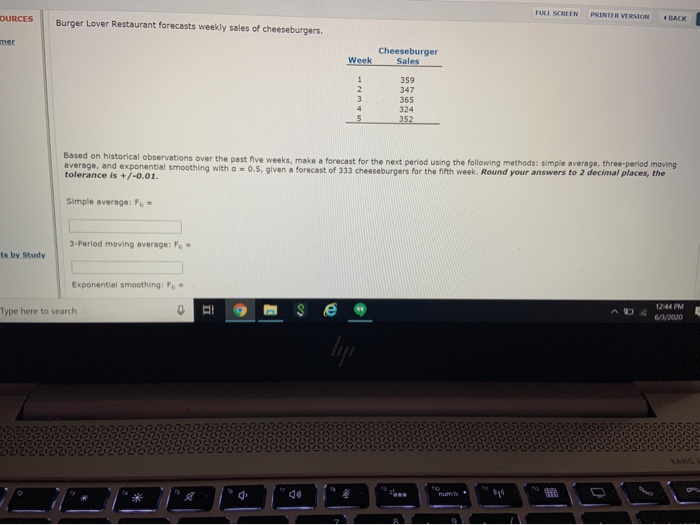 FULL SCREEN OURCES PRINTER VERSION BACK Burger