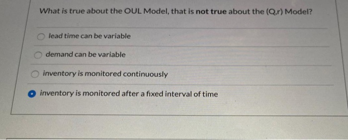 what is the correct answer? What is true about