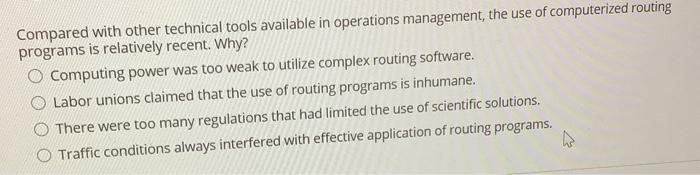 Compared with other technical tools available in