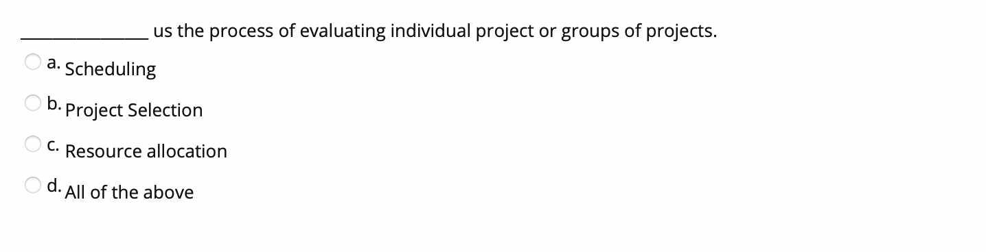 A scope statement should be a. specific