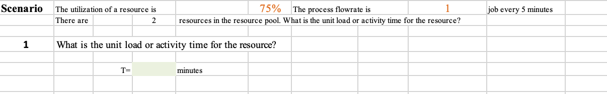 PLEASE ANSWER IN EXCEL Scenario The utilization