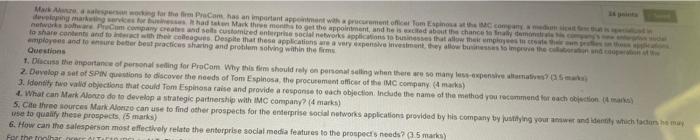 Mark Alonzo a salesperson working for the firm