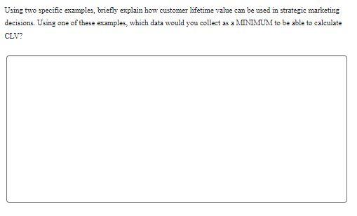 Using two specific examples, briefly explain how