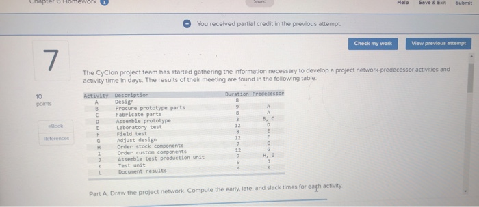 Chapter 6 Homework Help Save & Exit Submit You