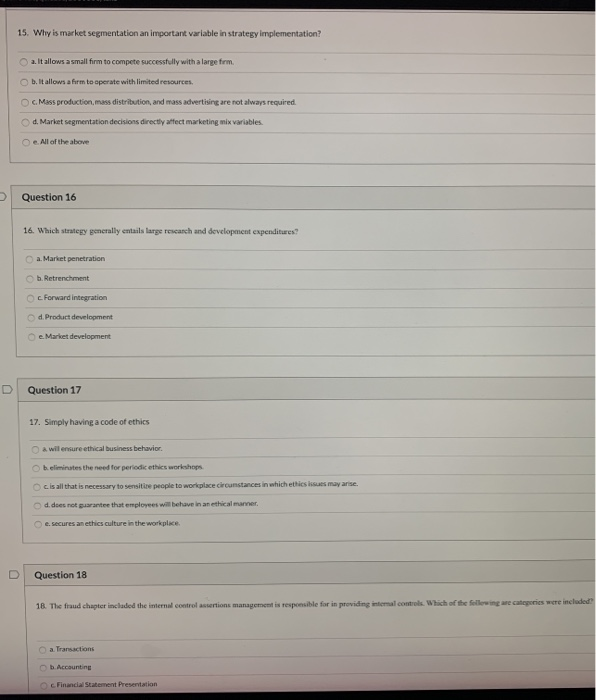 15. Why is market segmentation an important