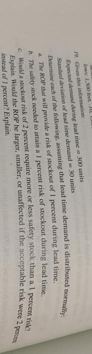 lows 7.500fcer..JU, 1.0 19. Given this