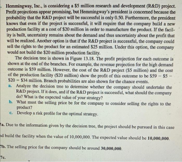 I need help with developing a a risk profile for
