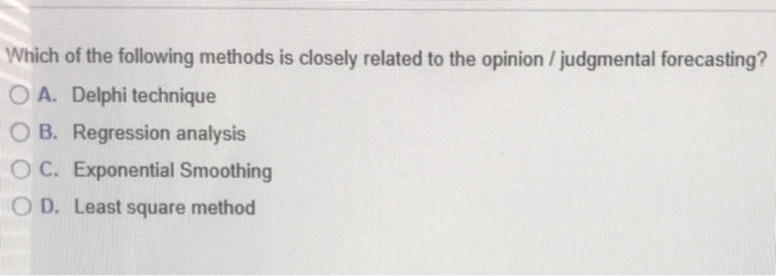 Which of the following methods is closely related