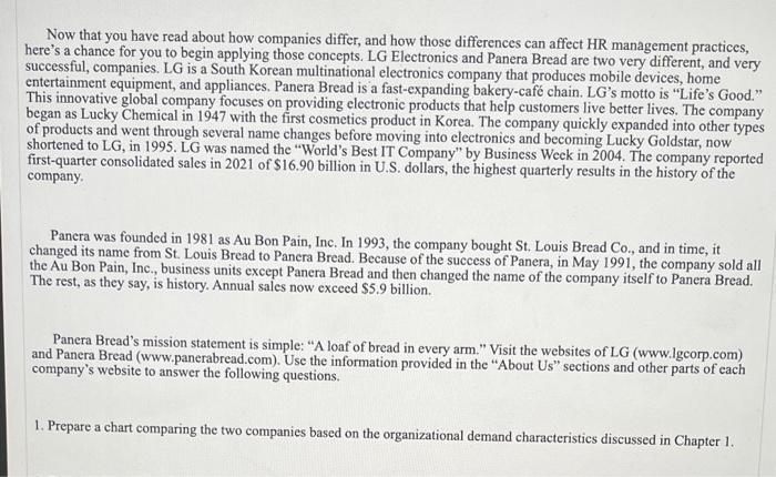 Now that you have read about how companies