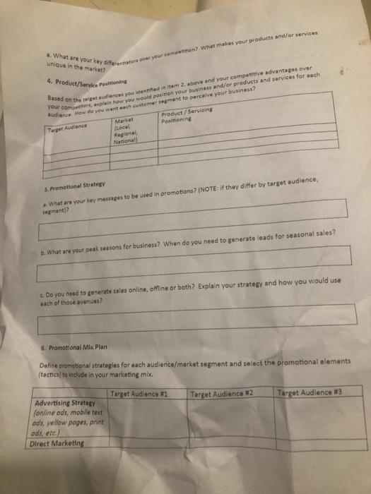 COMPANY NAME HERE [YEAR] Promotions Strategy