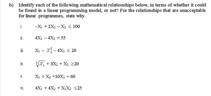 please answer fast b) Identify each of the