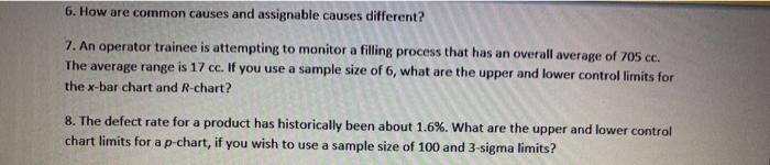please help! 6. How are common causes and