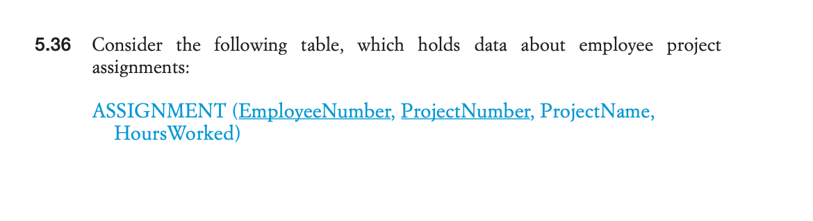 Database Concepts: Convert it into 3rd NF 5.36