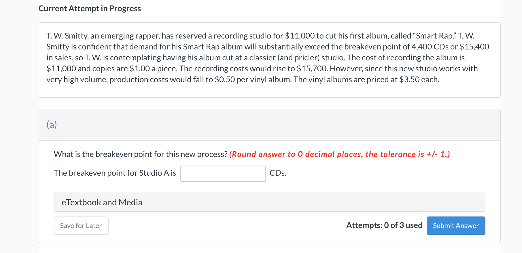 Current Attempt in Progress T. W. Smitty, an
