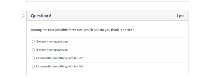 Back Forecasting ProblemData.xls 1 2 3 4 5 6 7 8