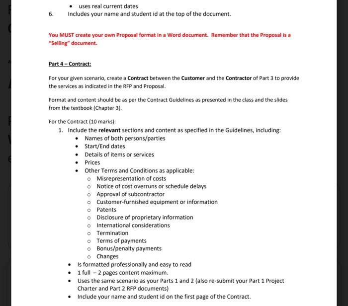 this is part 2. Part 3 - Proposal (RFP Response):