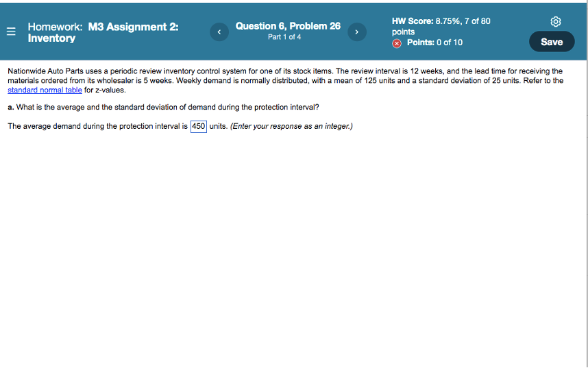 1.) Average demand during protection interval is