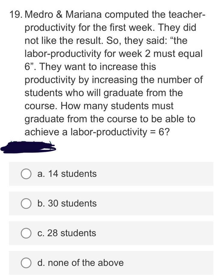 Please I need 1 line explanation for each answer