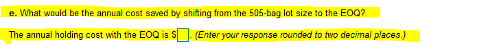 !!!!!!!!!!!!!!!! JUST QUESTION (E) ALL VALUES ARE