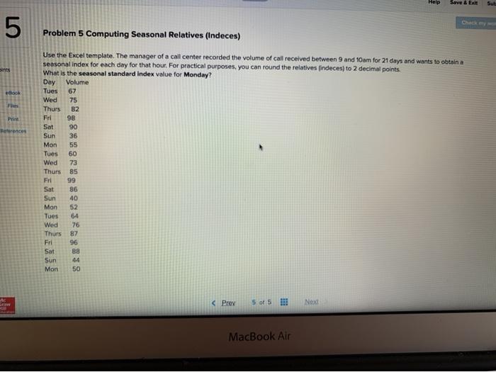 Help Save & Ext Sut 5 Problem 5 Computing