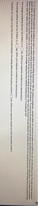 AU.S. Postal Service supervisor is looking for