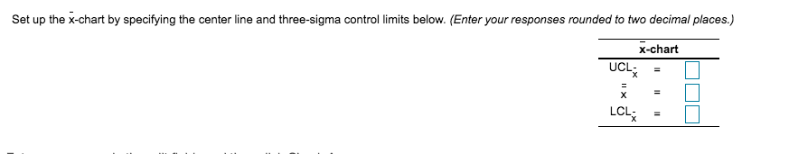 Factors for calculating three-sigma limits for