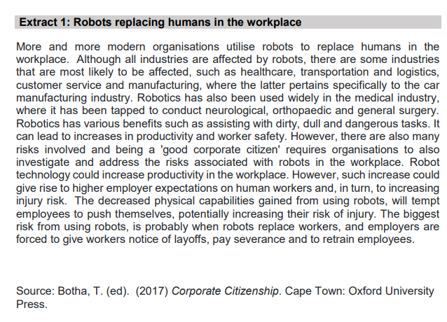 25 Mark Question (URGENT) the case study refers